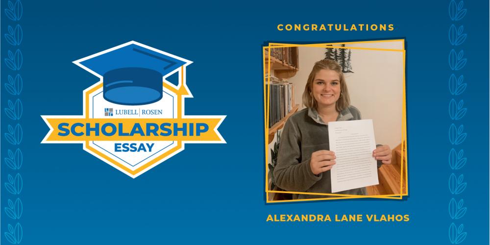 Congratulations to our 2021 Essay Scholarship Winner